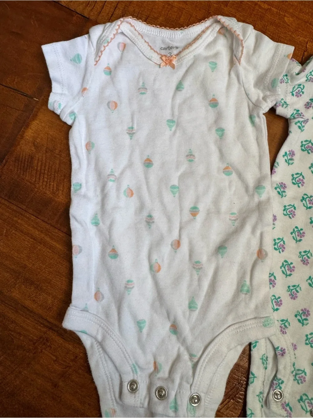 Carter's Mint Green & White Short-Sleeve One-Piece Bodysuit Set - 3 Pack